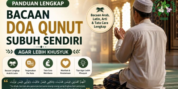 doa qunut subuh sendiri