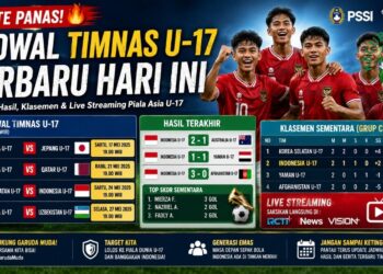 Jadwal Timnas U-17 Terbaru Hari Ini